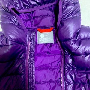 Purple Puffer jacket size 6/7